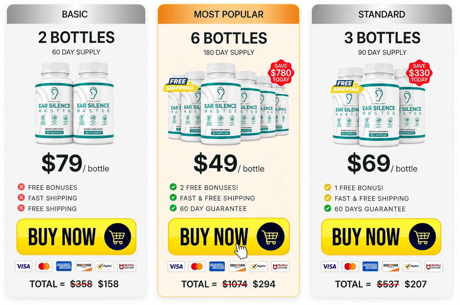 EarSilence Pricing Details